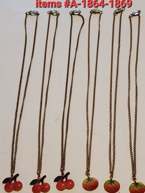 6 Necklaces, items # A-1864-1869,.  wt. 20 grams.